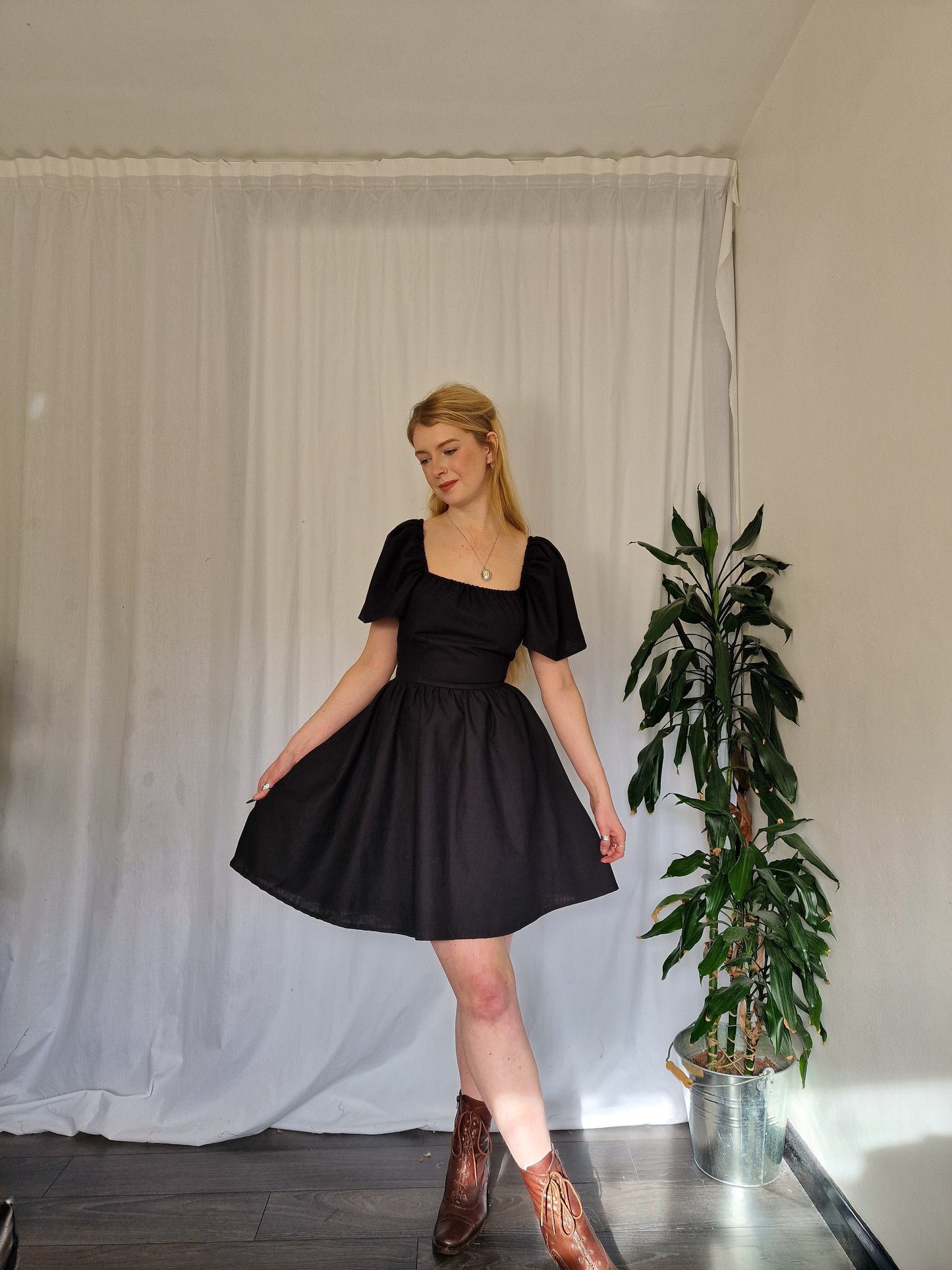 The Classic Dress with Butterfly Sleeves (Other fabrics available)