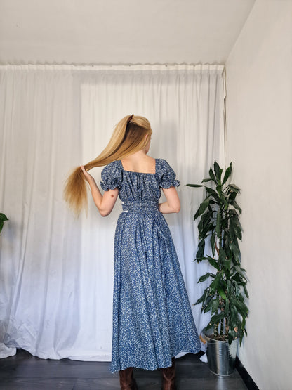 Lacy Milkmaid Dress (Lace Up Back)