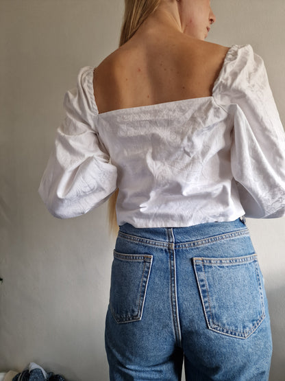 White Cotton Top (UK 6-8)