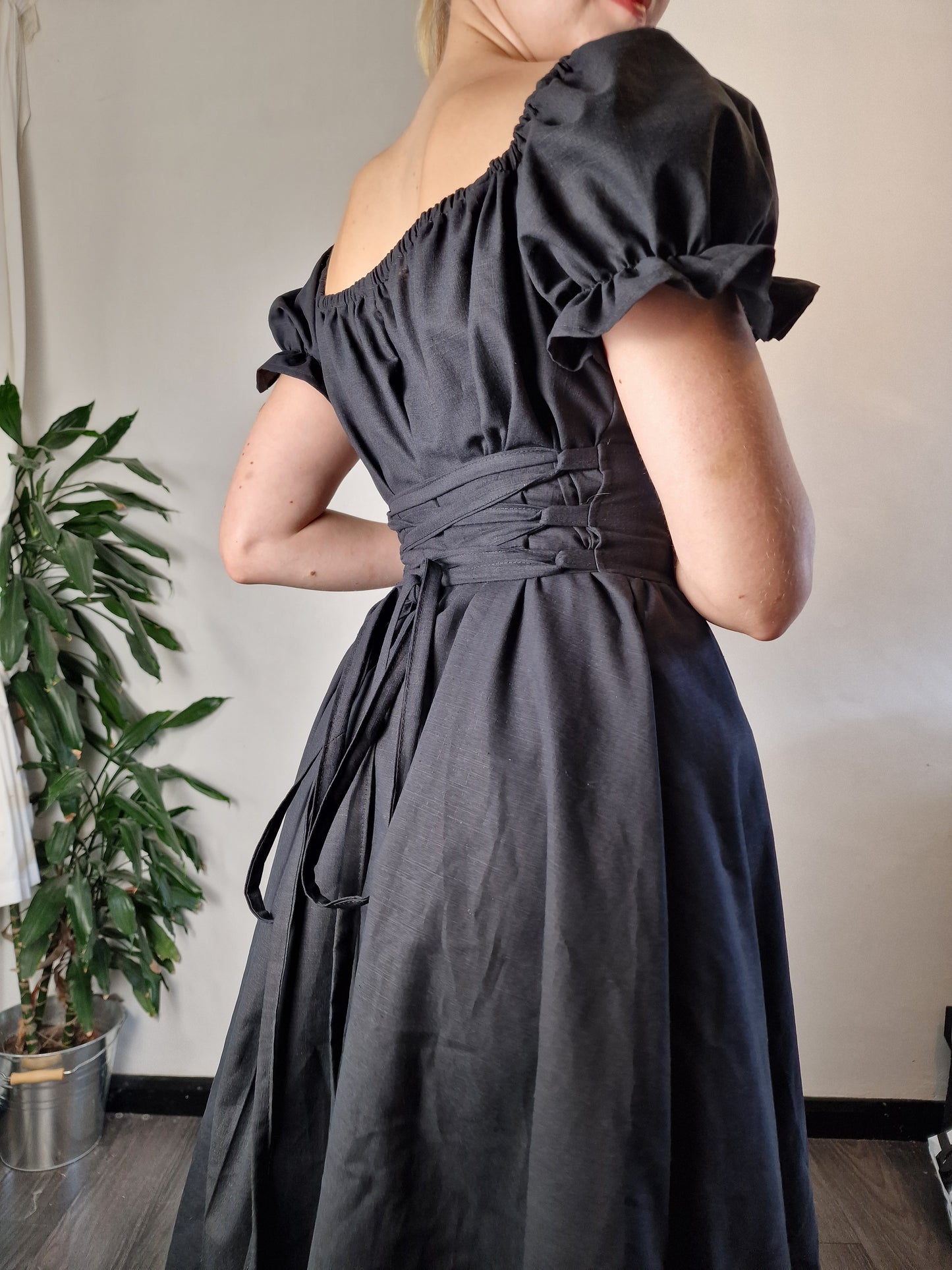 Milkmaid Dress (Lace Up Back)