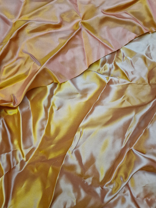 Gold/ orange satin