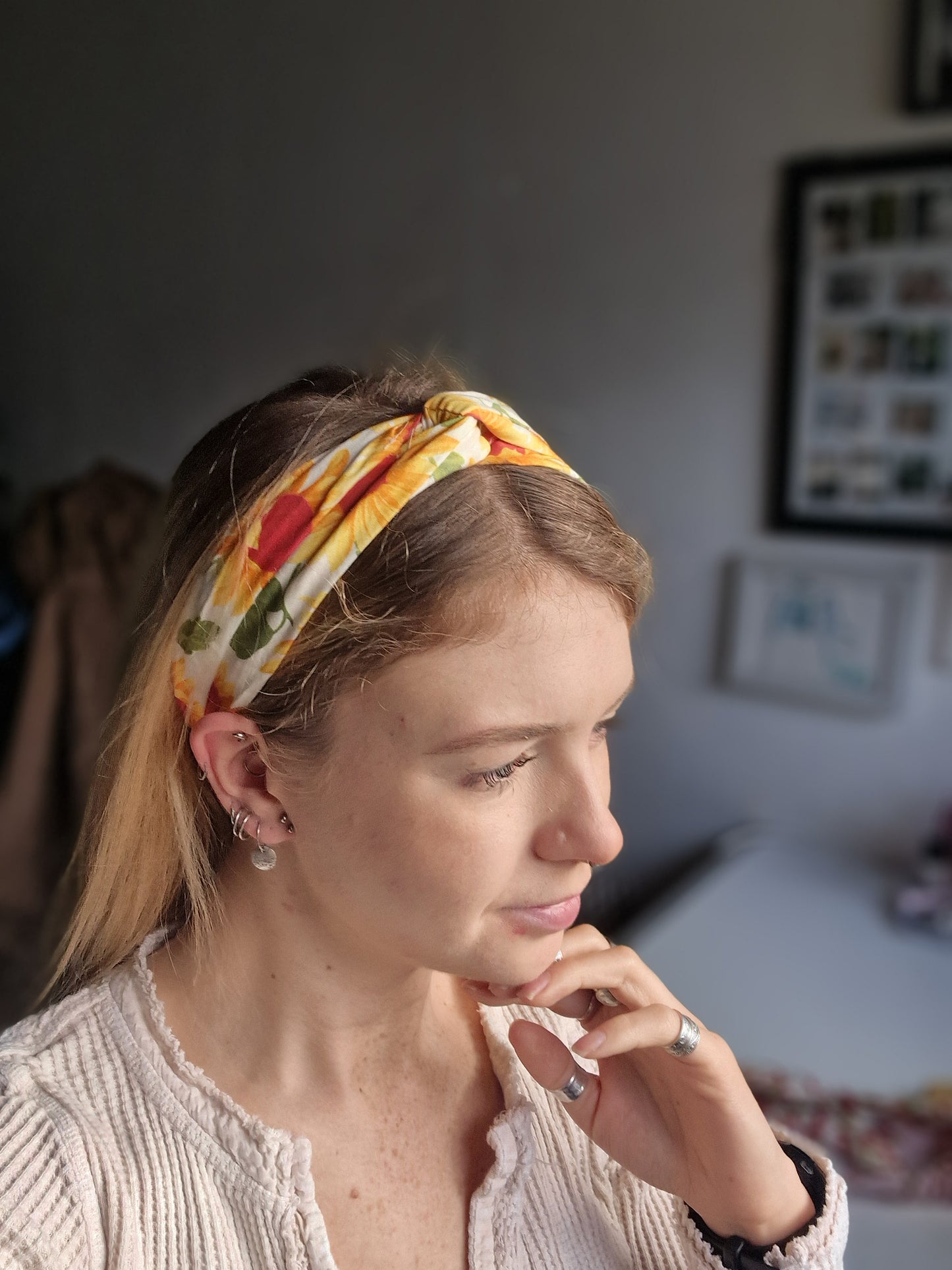 Sunflower Stretchy Headband